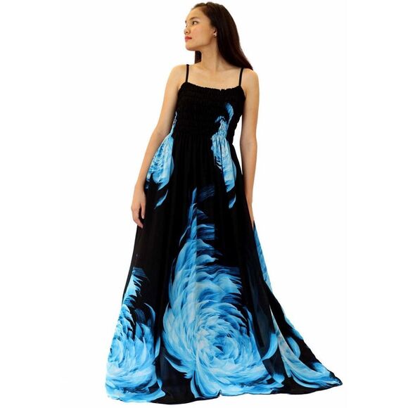 Women Floral Plus Size Maxi Dress Casual Long Sexy Summer Hawaiian Floral Eveni - Picture 1 of 8